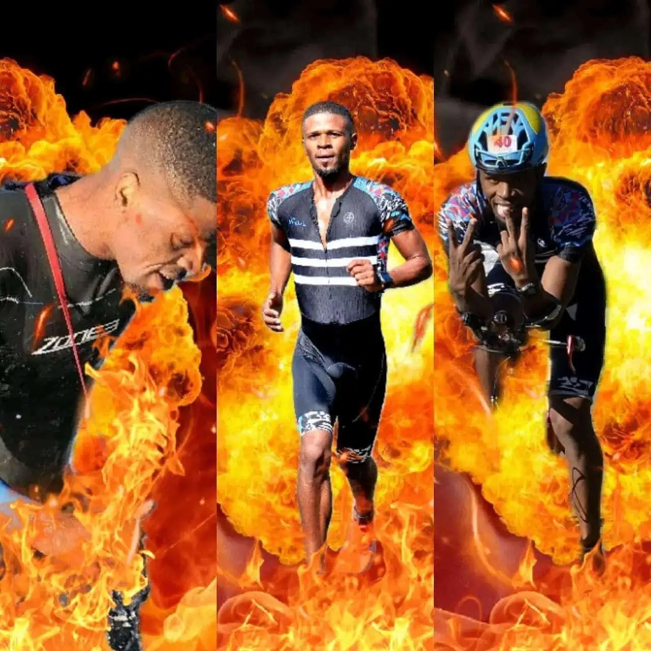 Sanele portrait from training and racing
